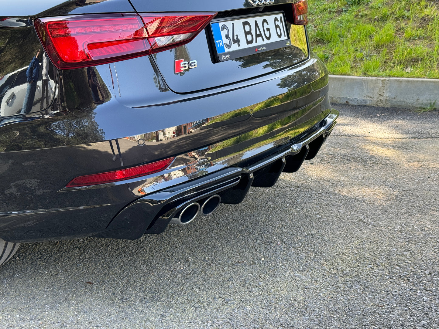 ✨DIFFUSORE ADATTO PER ✨AUDI S3 Sedan 8V Facelift 2016-2020 ✨