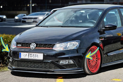 🌟Front bumper GTI Facelift and fog lights for VW Polo V 6R, 6C 09-17🌟