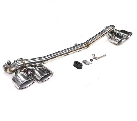 Tubo di scarico in acciaio inossidabile per Mercedes-Benz W204 C180 C200 C260 aggiornamento C63 sistema di scarico del silenziatore del tubo di scarico a quattro uscite