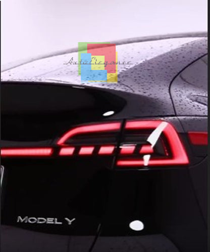 💎HEADLIGHTS SUITABLE FOR Tesla Model 3 Y 2019-2023 RED💎
