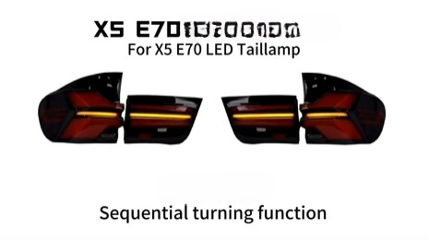 💎HEADLIGHTS SUITABLE FOR BMW X5 E70 2007-2013 BLACK💎