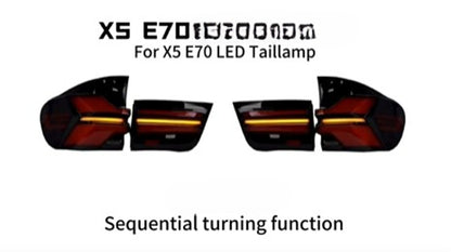 💎HEADLIGHTS SUITABLE FOR BMW X5 E70 2007-2013 BLACK💎