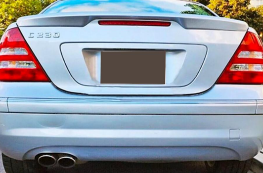 💕 REAR SPOILER SUITABLE FOR MERCEDES C-CLASS W203 GLOSSY BLACK 💕