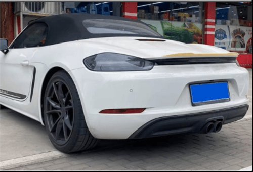 💕 REAR SPOILER SUITABLE FOR PORSCHE 718 BOXTER MATT BLACK💕