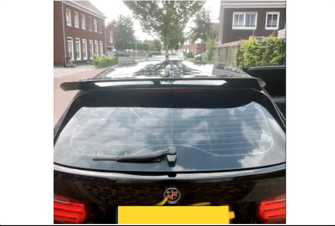 💕 REAR SPOILER SUITABLE FOR BMW 3 F31 BLACK 💕