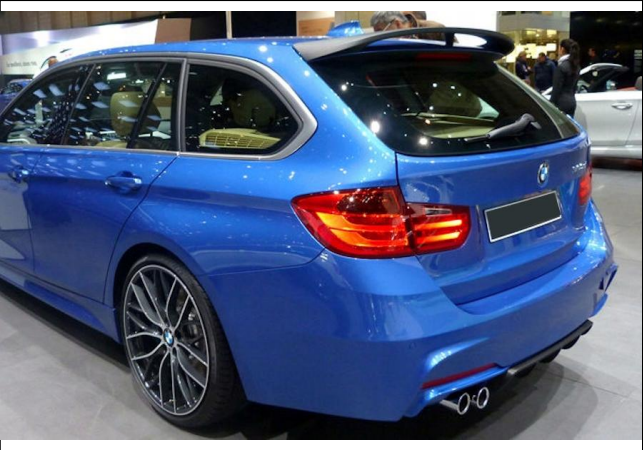 💕 REAR SPOILER SUITABLE FOR BMW 3 F31 BLACK 💕