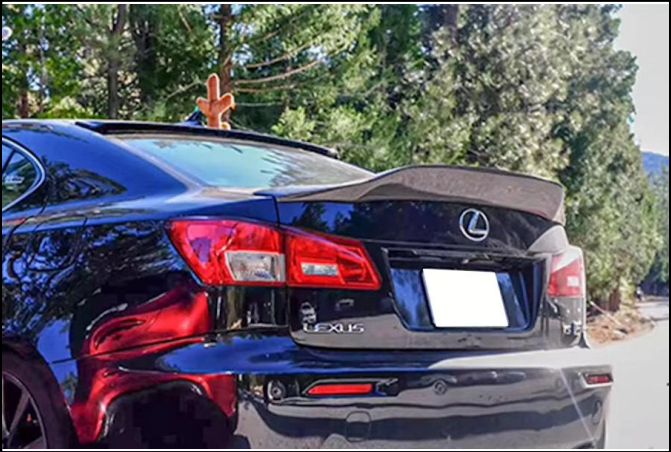 💕 REAR SPOILER SUITABLE FOR LEXUS IS II GLOSSY BLACK 💕