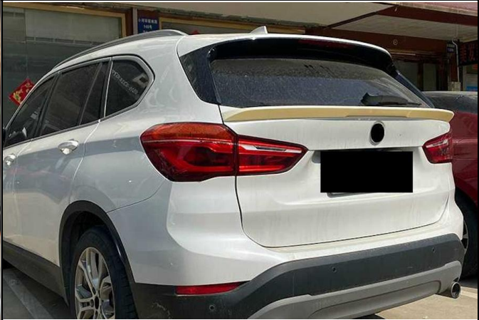 💕 SPOILER POSTERIORE ADATTO PER BMW X1 F48 F49 NERO LUCIDO 💕