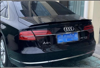 💕 REAR SPOILER SUITABLE FOR AUDI A8 D4 GLOSSY BLACK 💕