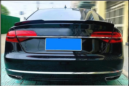 💕 REAR SPOILER SUITABLE FOR AUDI A8 D4 GLOSSY BLACK 💕