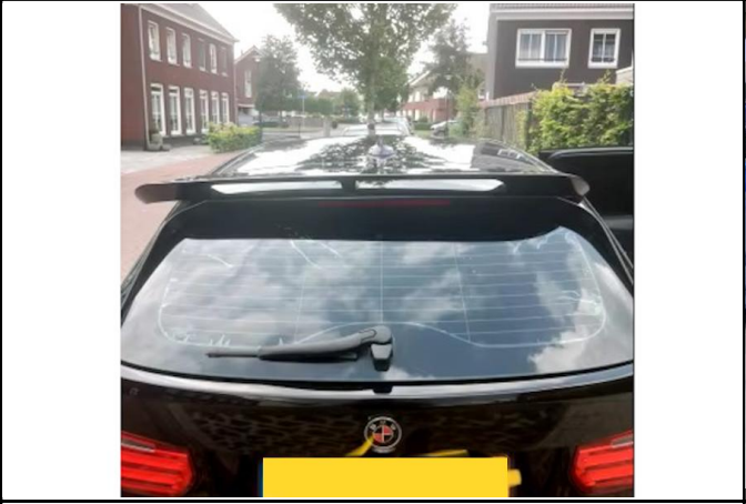 💕 SPOILER POSTERIORE ADATTO PER BMW 3 F31 NERO LUCIDO 💕