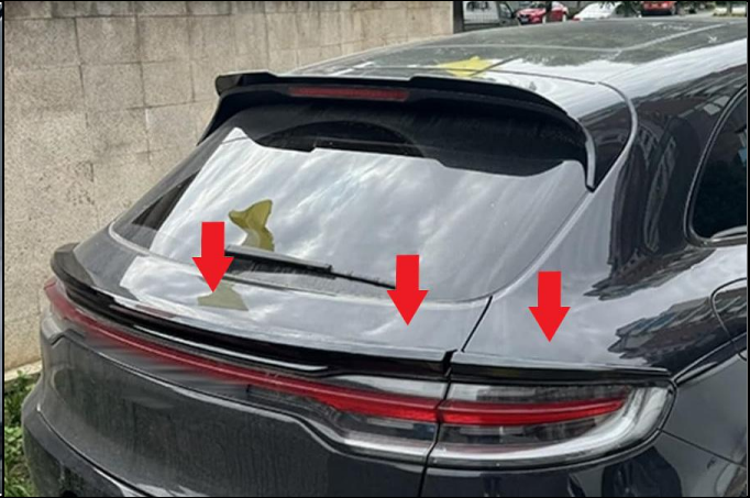 💕 SPOILER POSTERIORE ADATTO PER PORSCHE MACAN NERO LUCIDO 💕