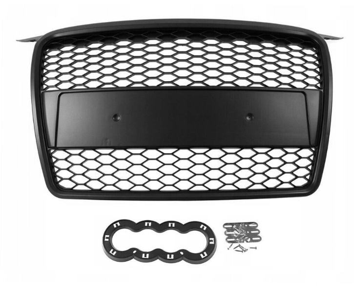 🎀art.2812- Griglia Anteriore RS-Style Nero Opaco compatibile AUDI A3 8P 🎀