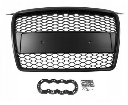 🎀art.2812- Griglia Anteriore RS-Style Nero Opaco compatibile AUDI A3 8P 🎀