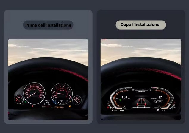💫ART.3392 Pannello cruscotto LCD automatico BMW Serie 3/4 F30 31 32 33 36 ++💫