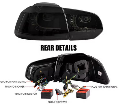 💫ART.3825 Set Fari Posteriore VW Golf 6 mk6 R20 2008-2013💫