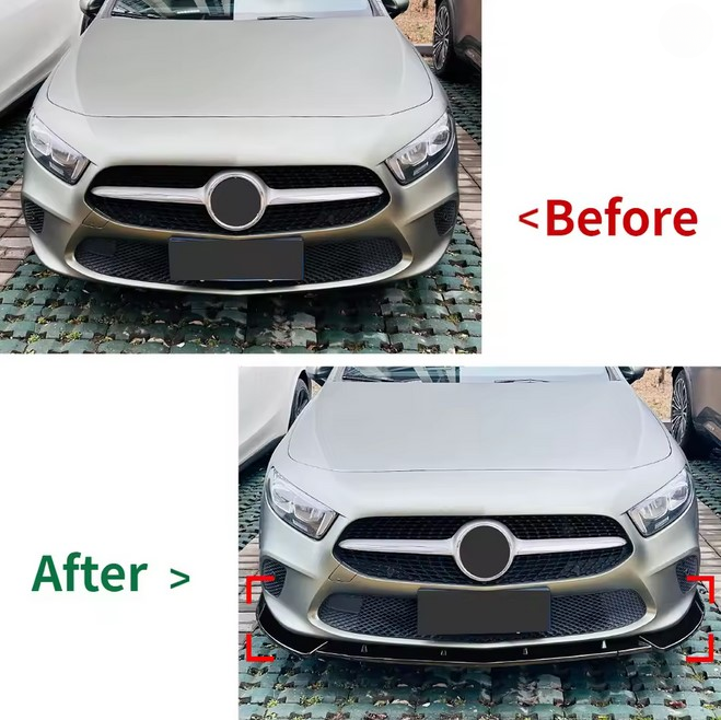 💫ART.4689 Splitter adatto per Mercedes A Class W177 A180 A200 A220 2018-2022💫