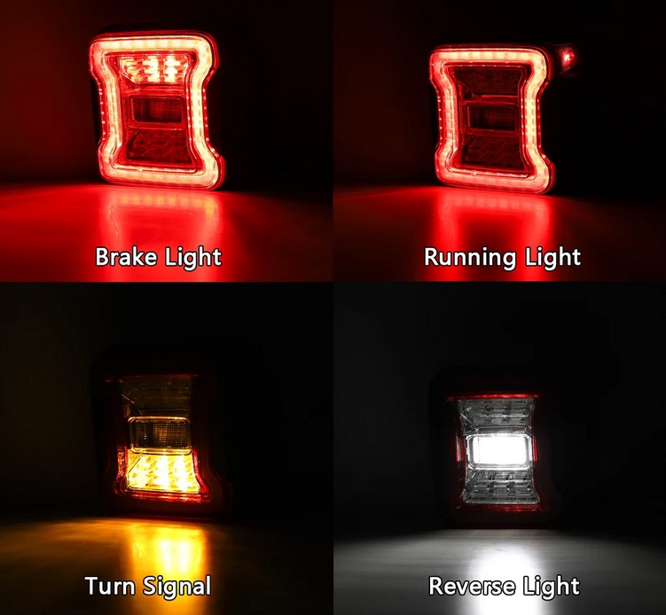 💫ART.5132 Fari Posteriori LED per Jeep Wrangler JL 2018-2022💫