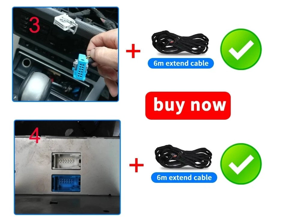 💫ART.5166 Android  Wireless Carplay per BMW X5 E38 E39 E53 1996-2004💫