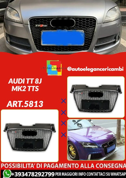💕ART.5813 GRGLIA NERA ADATTA PER AUDI TT 8J MK2 TTS 2007-2014 LOOK RS3💕