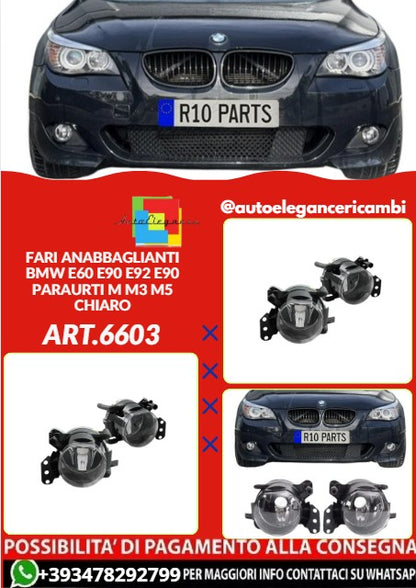 💕ART.6603 FARI ANABBAGLIANTI ADATTA PER BMW E60 E90 E92 E90 PARAURTI M M3 M5💕