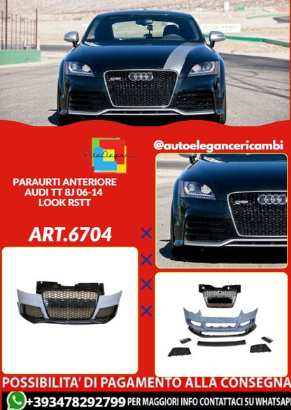 ART.6704 PARAURTI ANTERIORE ADATTO PER AUDI TT 8J 06-14 LOOK RSTT