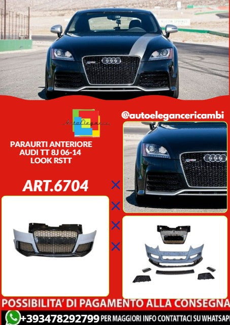 ART.6704 PARAURTI ANTERIORE ADATTO PER AUDI TT 8J 06-14 LOOK RSTT