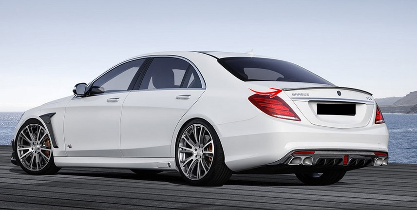 💫ART.6709 Spoiler Posteriore Stile AMG per Mercedes Classe S (W222) (2013-2020)💫
