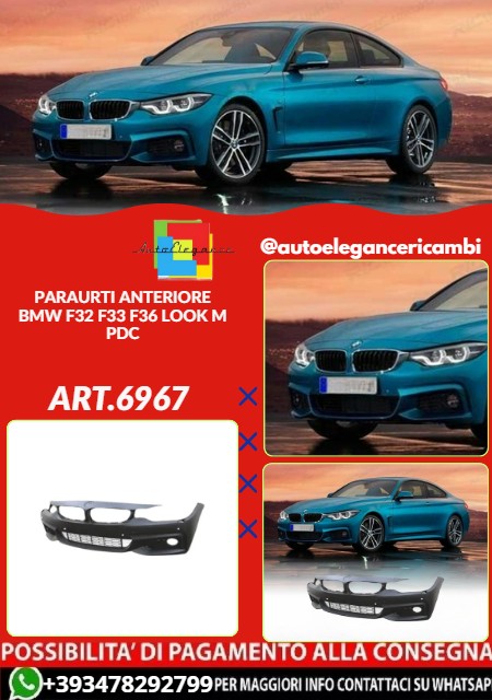 💕ART.6967 PARAURTI ANTERIORE ADATTO PER F32 F33 F36 LOOK M PDC💕