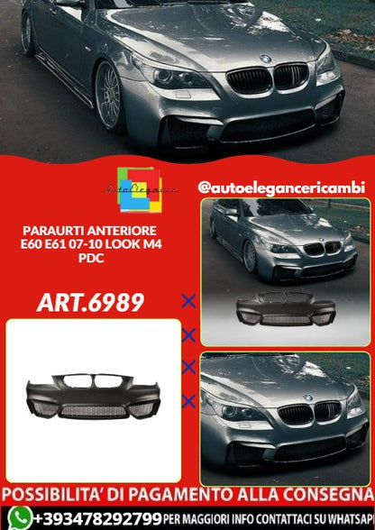 💕ART.6985 PARAURTI ANTERIORE ADATTO PER E60 E61 07-10 LOOK M4 PDC💕