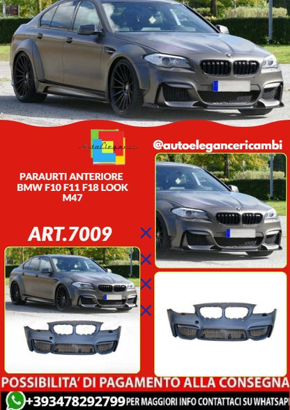 💕ART.7009 PARAURTI ANTERIORE ADATTO PER BMW F10 F11 F18 LOOK 10-12 M4💕