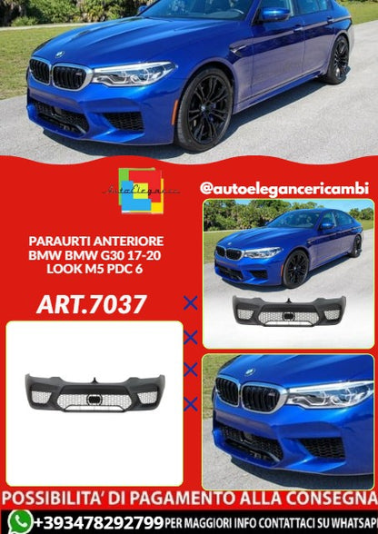 💕ART.7037 PARAURTI ANTERIORE ADATTO PER BMW G30 G31 17-20 LOOK M5 ACC💕