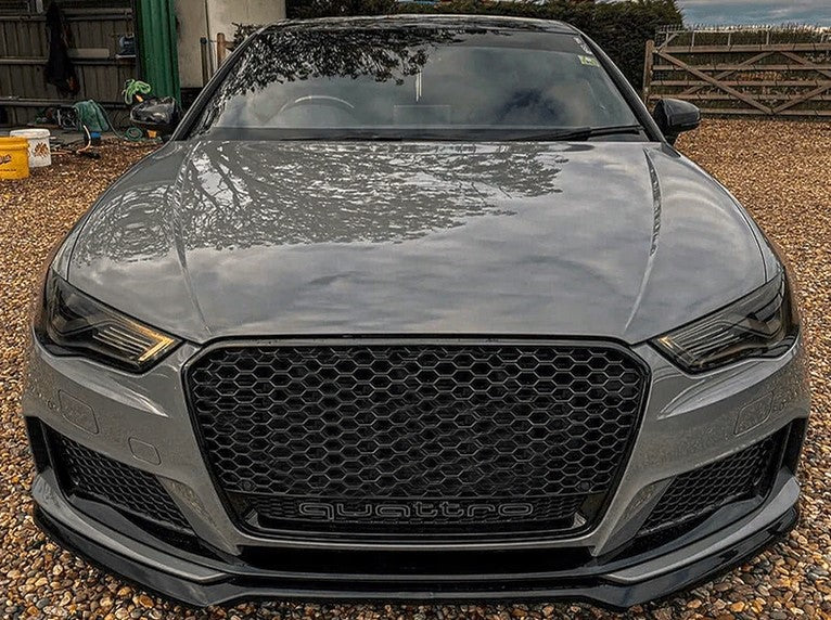 💫ART.7333 GRIGLIA SPORTIVA NERO LUCIDO PDC per AUDI A3 8V 12-16💫
