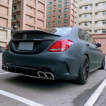 💫ART.7663 Paraurti Posteriore Stile C63S AMG per MERCEDES W205 2018+💫