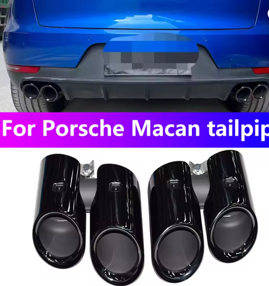 2014 al 2024 Porsche Macan Tubo di scarico Nero Punta marmitta Ugello Testa di scarico