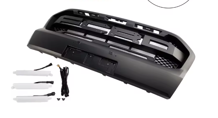 Griglia per paraurti anteriore stile Raptor adatta per Ford Ranger 2019-2023 T8 con LED