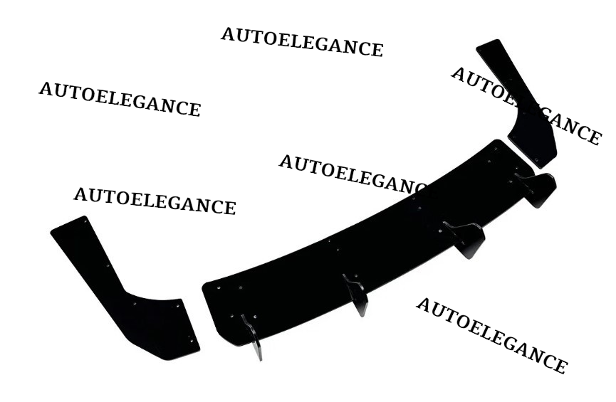 💫Diffusore Posteriore Nero lucido Per Audi S3 8V Sportback 2017-2020💫