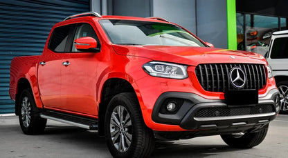 ⭐MERCEDES CLASSE X W470 17+ GRIGLIA ANTERIORE MASCHERINA PROFILI NERI AMG LOOK⭐