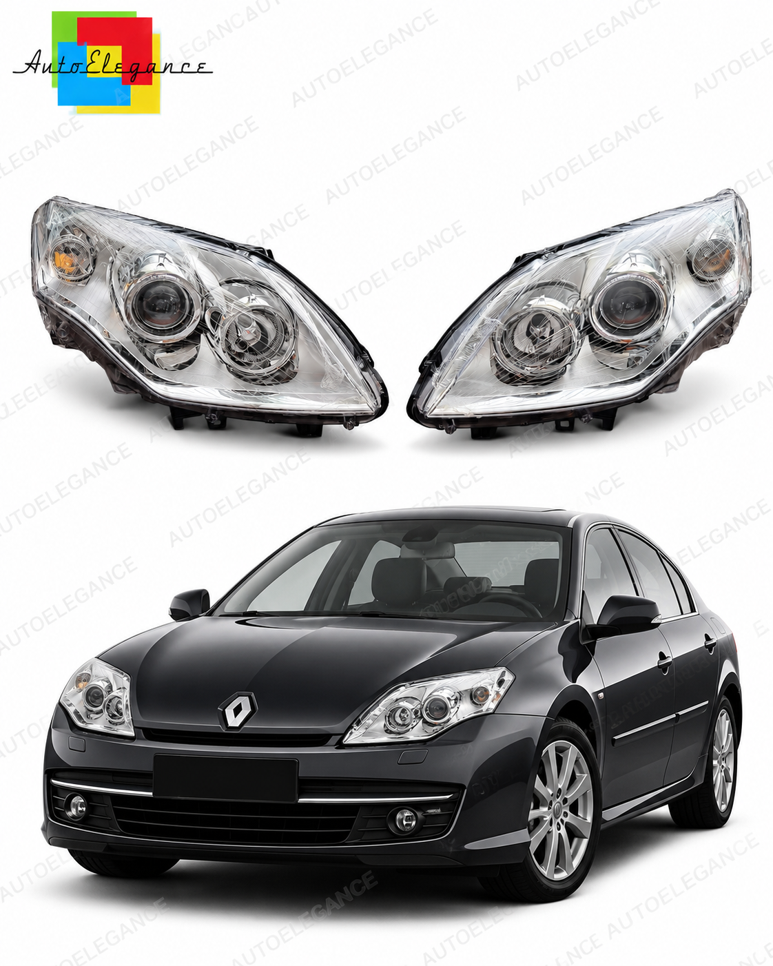 💕ART.10578 Fari Anteriori adatti per RENAULT LAGUNA III 07-11