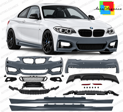 💕ART.10580 BODYKIT ADATTO  PER  BMW Serie 2 F22 F23  (2014-2017) M-Tech💕