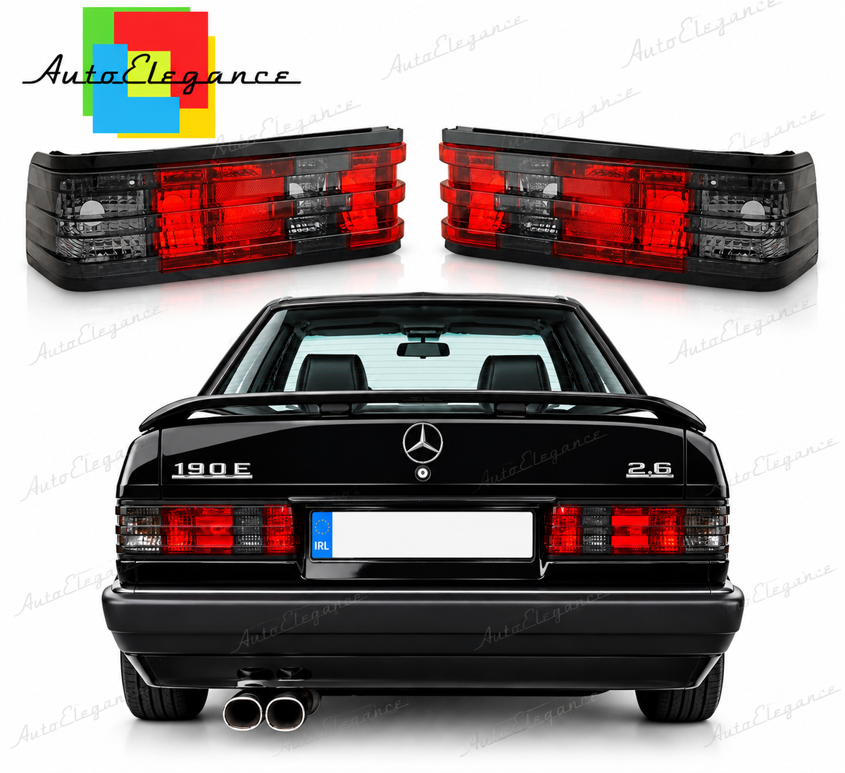 👉Fanali posteriori rossi fumé adatto per Mercedes W201 190 82-93👈