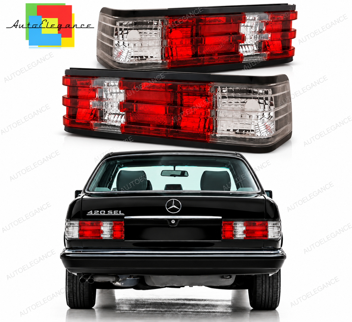 👉Fanali posteriori rossi e bianchi adatto per Mercedes W201 190 82-93👈