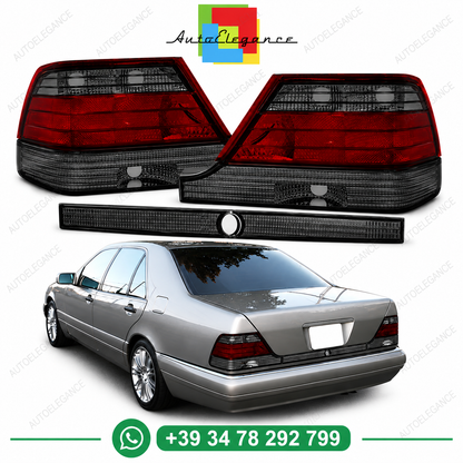 👉Fanali posteriori rossi fumé adatto per Mercedes W140 95-10.98👈