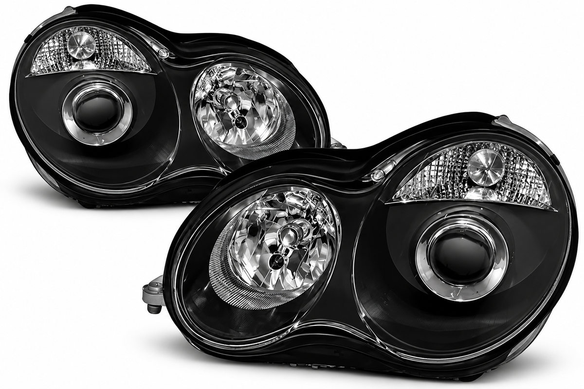 💕ART.10586  FARI ANTERIORI ADATTO  PER MERCEDES CLASSE C W203 2000-2004💕