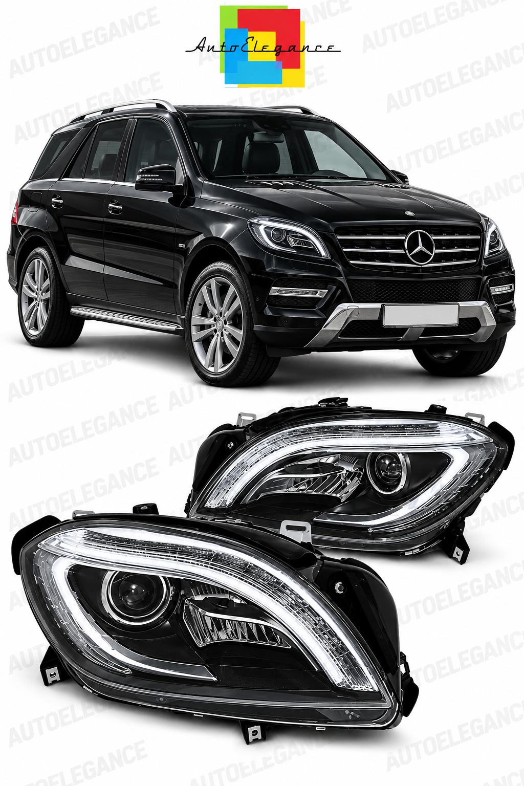 💕ART.10588 FARI ANTERIORI ADATTO  PER  MERCEDES CLASSE M W166 11-15💕