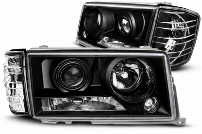 💕ART. 1611 FARI ANTERIORI ADATTO PER MERCEDES 190 W201 1982-1993 NERI💕