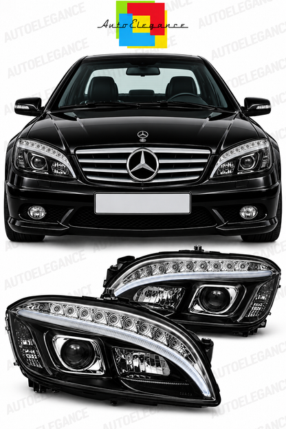 💕ART.10590 FARI  ANTERIORI ADATTO  PER MERCEDES CLASSE C W204 07-10💕