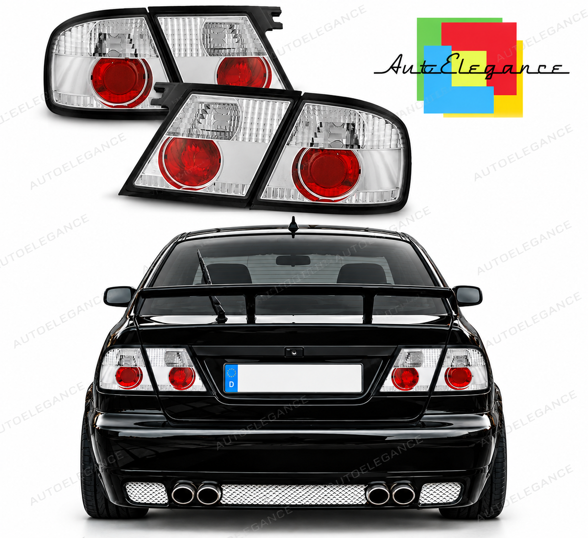👉Fanali posteriori cromati adatto per NISSAN PRIMERA P11 96-98👈