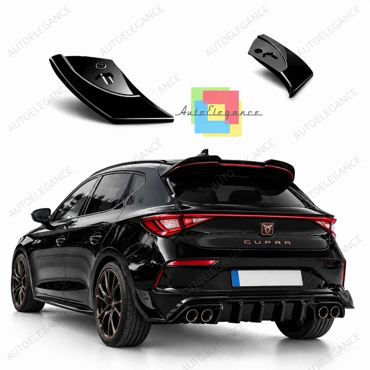 👉Splitter Laterali Paraurti Posteriore CUPRA Leon Mk4 2020 (2pz) 👈