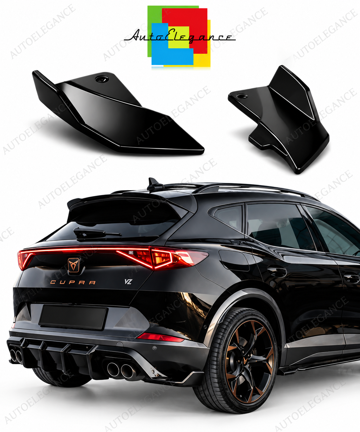 👉Splitter Laterali Paraurti Posteriore  adatto per CUPRA Formentor 20204👈